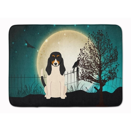 Carolines Treasures Halloween Scary Swiss Hound Machine Washable Memory Foam Mat BB2234RUG